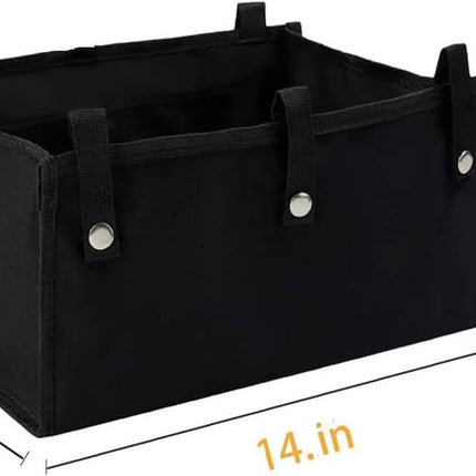 Under Seat Tote Rollator Black Bag for Rollator Walker - Medical Storage Bag Replacement - Mobility Walker Accessories for Seniors