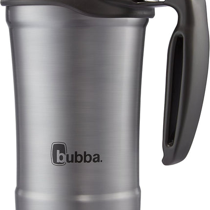 HERO Vacuum-Insulated Stainless Steel Travel Mug with Handle, 18 Oz, Gunmetal