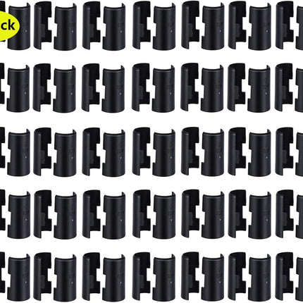 Wire Shelf Clips for 3/4 Inch Post - 90Pack 45Pairs of Wire Rack Lock Clip(3/4"D X 5/4"H) Replacements for Metal Shelving Sleeves System, Plastic Parts for Stability and Layer Spacing Adjustment