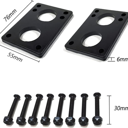 70Mm Longboard Wheels 80A Contains ABEC-9 Bearings and Spacers,Skateboard Riser Pads,Skateboard Hardware Screws Bolts,Fit for Your Longboard Skateboards.-Transparent Frosted