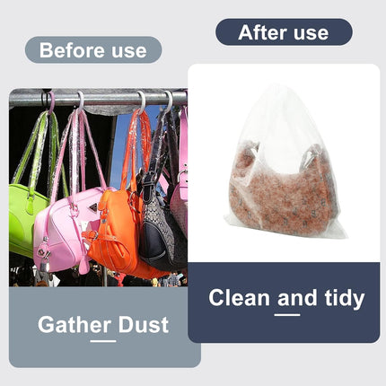 100 Pcs Dust Bags for Purses Storage Bags for Handbags Non Woven Fabric Handbags Storage, Shoe Travel Package for Packing, Home Closet Organizer Dust Cover (15.7Inx19.7In)