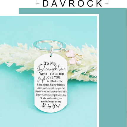 Sweet 16 Keychain Sweet 16 Gifts for Adult Daughter Birthday Gifts from Mom Dad I Love You Gift for Daughters Adult Stocking Stuffers for Teen Girls 16-18 to My Daughter Keychain
