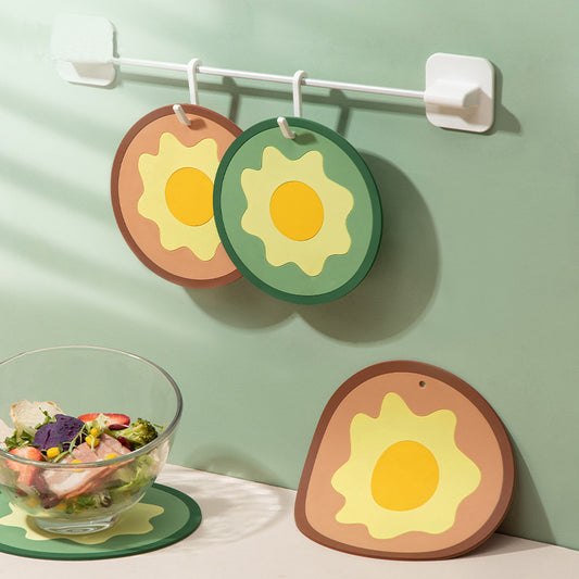 Creative Anti-Scalding Insulation Pad Household Restaurant Tableware Plate Pot Bowl Cute Mat Dining Table Mat Anti-Scalding Tea Coaster Bowl Mat