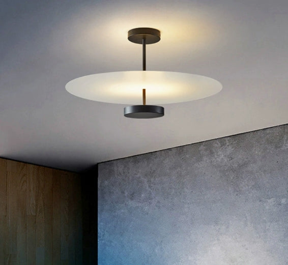 Simple LED ceiling light for bedroom ambiance and balcony use