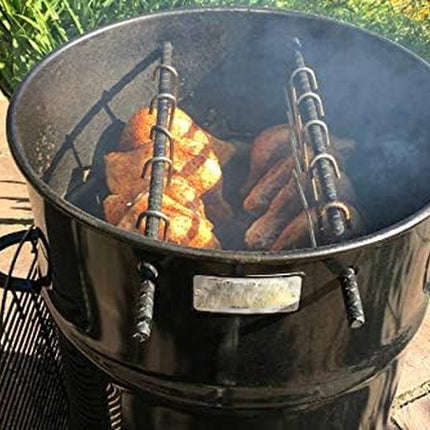 4Pc 9" Heavy Duty & Thick Stainless Steel Meat Processing Butcher Hook - Wild Game, Smoking Ribs BBQ Large Fish, Hunting, Carcass Deer Hanging S-Hook Excellent Quality 9Mm Thick