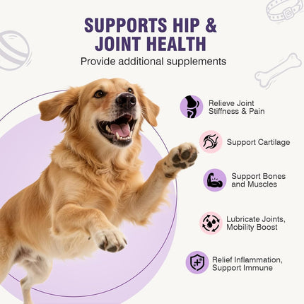 Glucosamine for Dogs 200Pcs Joint Support Supplement Dog Hip and Joint Chondroitin Chews Treats with MSM Dog Joint Pain Relief Mobility Supplements Chicken Flavor Fit All Large Small Medium Breed