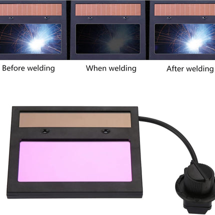 Solar Auto Darkening Welding Lens Panel Welding Helmet Mask Automation Filter Shade Eyes Goggles (TX500C)