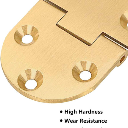 90 Degree Solid Brass Butler Tray Hinges (2Pcs) Flip Top Hinge with Screws for Folding Tables/Sewing Machine Table, Folding Hinges Furniture Accessories