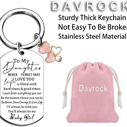 Sweet 16 Keychain Sweet 16 Gifts for Adult Daughter Birthday Gifts from Mom Dad I Love You Gift for Daughters Adult Stocking Stuffers for Teen Girls 16-18 to My Daughter Keychain