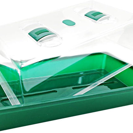 Propagator with Humidity Vents Domes,Heavy Duty Growing Tray Mini Greenhouse for Seedlings,Clones