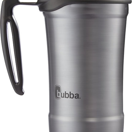 HERO Vacuum-Insulated Stainless Steel Travel Mug with Handle, 18 Oz, Gunmetal