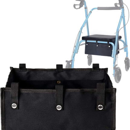 Large Rollator Walker Basket, under Seat Rollator Bag, Walker Basket for Four Wheel Rollator, Reusable Basket Carry Insert for Women Men Seniors