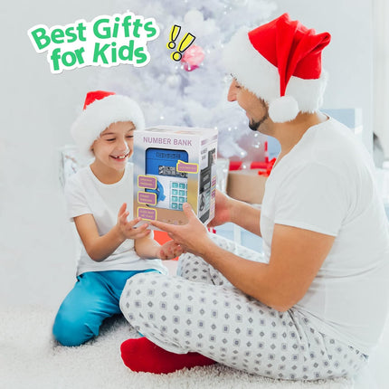 Piggy Bank for Boys Toys Age 6-8 8-10 - Kids Toys for 4 5 6 7 8 9 10 Year Old Boy Gifts - ATM Machine Money Saving Box for Kids Boy Christmas Birthday Gifts