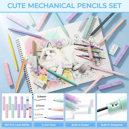 62PCS Aesthetic School Supplies with Corduroy Pencil Case, Pastel Highlighters Gel Pens Mechanical Pencils, Cute College Essentials Set (Cherry)