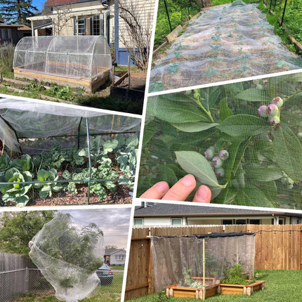 10 X 50 FT Garden Mesh Netting, Ultra Fine Plant Netting Covers, Garden Netting for Raised Beds Vegetables, Fruit Tree Netting for Blueberry Bushes Barrier Screen Protection Net Cover