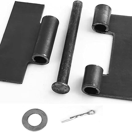 4 Pack Weldable Hinges, 4-1/2" X 4-1/4" Heavy Duty Steel Weld on Hinges for Metal Gate, Trailer Ramp Door, 3/16" Thick