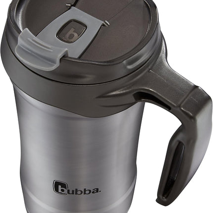 HERO Vacuum-Insulated Stainless Steel Travel Mug with Handle, 18 Oz, Gunmetal