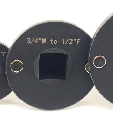 4PCS Low Profile Impact Socket Adapter Set. Drive Ratchet Adapter Set (1" to 3/4", 3/4" to 1/2", 1/2" to 3/8",And 3/8" to 1/4"）