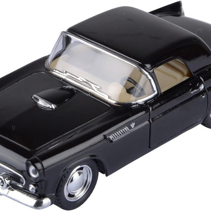 - 1955 Ford Thunderbird Hard Top 5" 1: Scale Metal Model Toy Classic Car (Black)