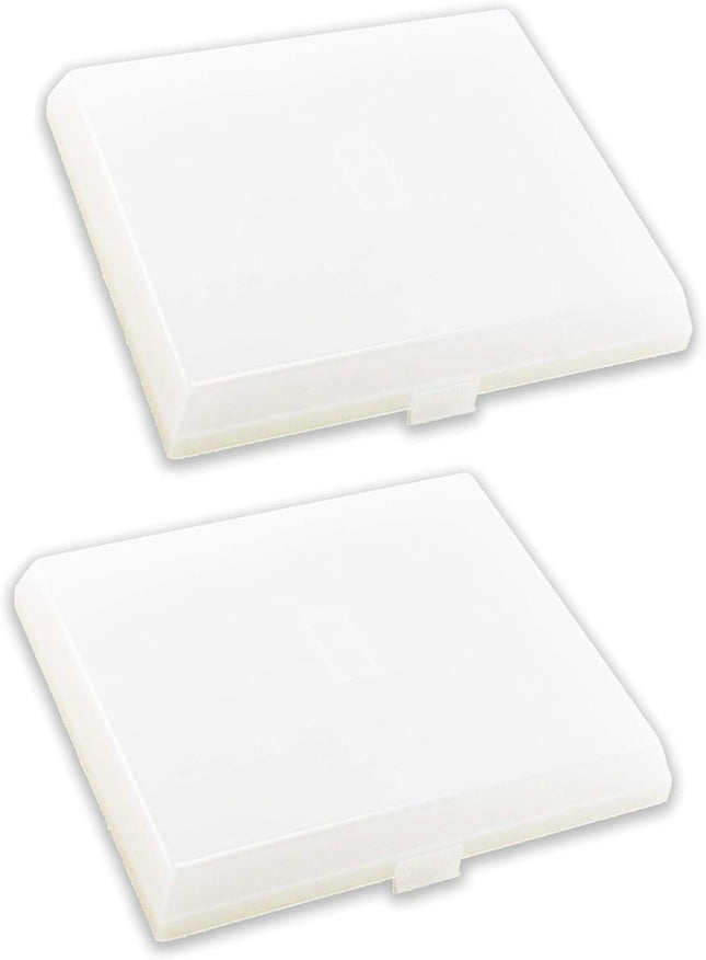 2-Pack AP5609551 8’’ X 7’’ Light Cover Compatible with Nutone, Broan, Kenmore (S97011813) Bathroom Vent Fan Light– Made from Heavy Duty Plastic(Upgraded Version)