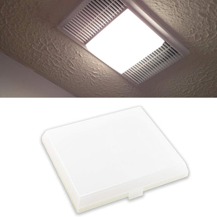 2-Pack AP5609551 8’’ X 7’’ Light Cover Compatible with Nutone, Broan, Kenmore (S97011813) Bathroom Vent Fan Light– Made from Heavy Duty Plastic(Upgraded Version)