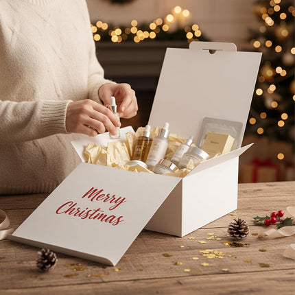 8 Pack 10X10X5 Gift Boxes, Large White Gift Boxes with Lids for Presents, Ideal for Birthday Bridesmaid Proposal Christmas Thank You Business