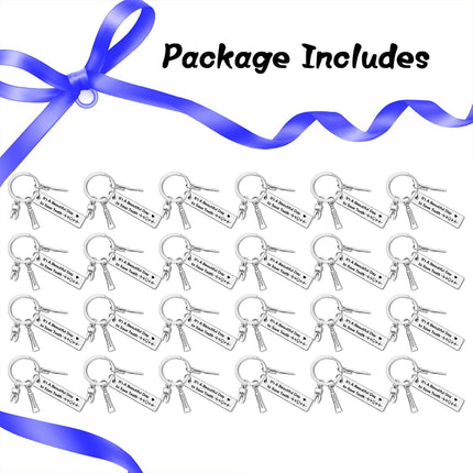 24Pcs Dentist Keychain Gifts for Men Women Dental Hygienist Jewelry Bulk Gifts for Dentist Assistant Keyring Dentist Graduation Gift Nurse Doctor Dentist Office Orthodontist Gift