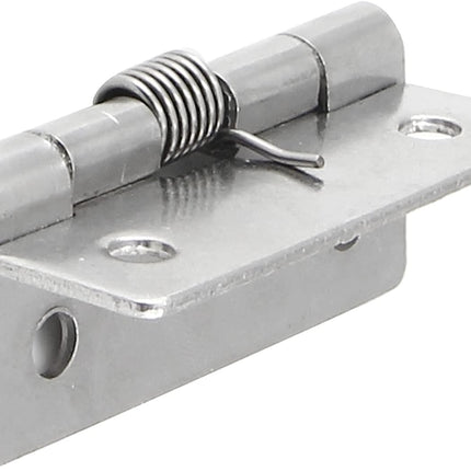 4 Pcs Spring Loaded Hinges for Cabinets, 2 Inch Length Stainless Steel Spring Hinges Self Closing