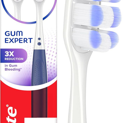 Gum Expert Ultra Soft Toothbrush Pack, Extra Soft Toothbrush for Sensitive Gums, Bleeding and Irritation, 2 Pack
