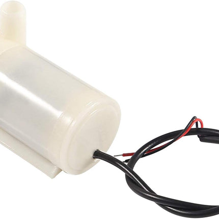 4Pcs DC 3-5V Micro Submersible Mini Water Pump with 2Pcs Clear Vinyl Tubing Flexible PVC Tubing(1M) for Aquariums Fish Tank Pond Fountain Hydroponics Garden (4Pcs White Pump+2 Tube)
