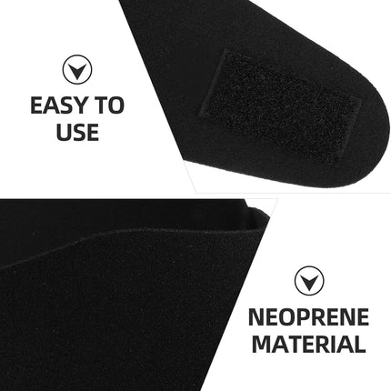 Waterproof Sports Headband Adjustable Neoprene Swim Ear Band Non-Slip Hair Guard for Swimming Diving Yoga Black 20.7In X 3.15In