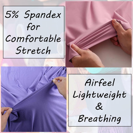 | Cotton Spandex Fabric | by the Yard | Stretchy, Breathable, Lightweight Cotton Fabric | 60" Wide Roll | Sewing | 95% Cotton, 5% Spandex (Black, 2 Yard)