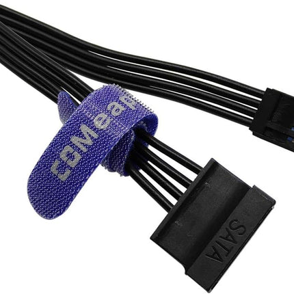 (2-Pack) 3.5" Floppy Drive FDD 4 Pin to SATA Hard Drive Power Adapter Cable 7.3-Inch(18.5Cm)
